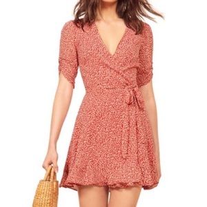 Reformation Monica Wrap Dress, Size Large